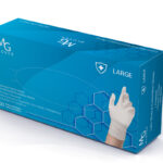 MG GLOVES Γάντια Λάτεξ (latex) με Πούδρα Λευκό 100 Τεμ.