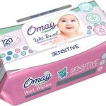 Omay Μωρομάντηλα 120τμχ με καπάκι