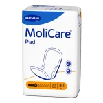 Σερβιέτες MoliCare ελαφράς ακράτειας 3 επίπεδα απορροφητικότητας 4 σταγόνες συσκ. 30τεμ.